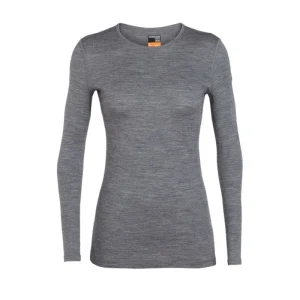 Nouveau Meilleure affaire 👍 Icebreaker 200 Oasis Long Sleeve Crewe – Sous-vêtement mérinos femme I Hardloop 🤩 23