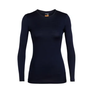 Nouveau Meilleure affaire 👍 Icebreaker 200 Oasis Long Sleeve Crewe – Sous-vêtement mérinos femme I Hardloop 🤩 25