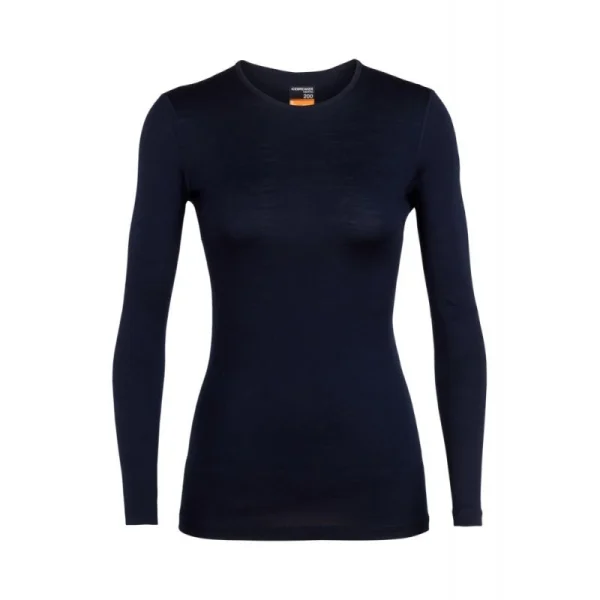 Nouveau Meilleure affaire 👍 Icebreaker 200 Oasis Long Sleeve Crewe – Sous-vêtement mérinos femme I Hardloop 🤩 9