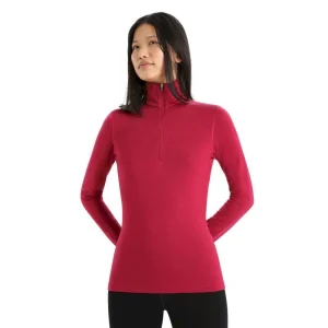 grande promotion Sortie 🌟 Icebreaker 260 Tech Long Sleeve Half Zip – Sous-vêtement mérinos femme I Hardloop 🎉 13