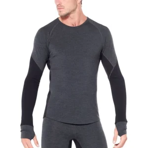 Nouveau ⭐ Icebreaker Bodyfitzone 260 Zone Long Sleeve Crewe – Sous-vêtement mérinos homme I Hardloop 🔥 destockage 10