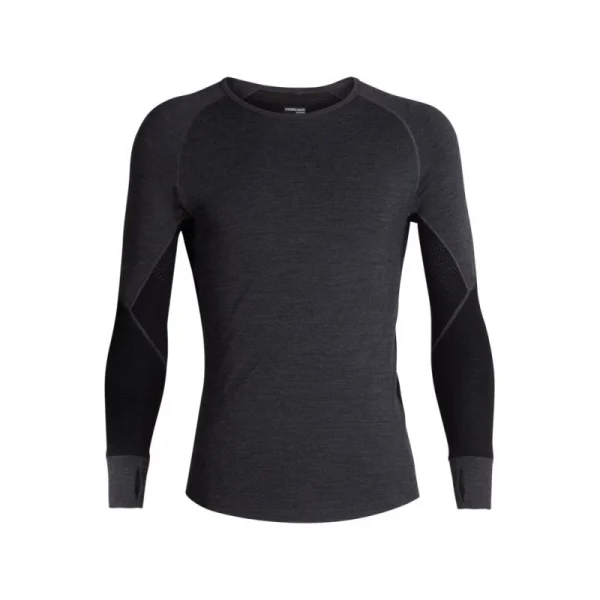 Nouveau ⭐ Icebreaker Bodyfitzone 260 Zone Long Sleeve Crewe – Sous-vêtement mérinos homme I Hardloop 🔥 destockage 1