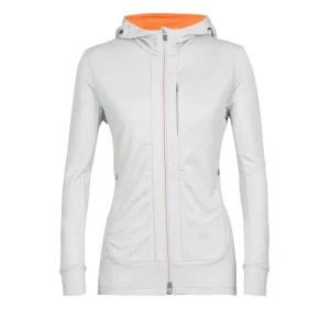 Vente flash 🛒 Icebreaker Quantum III LS Zip Hood – Polaire en laine mérinos femme I Hardloop 😍 achetez 27