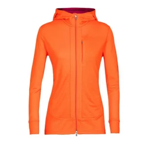 Vente flash 🛒 Icebreaker Quantum III LS Zip Hood – Polaire en laine mérinos femme I Hardloop 😍 achetez 23