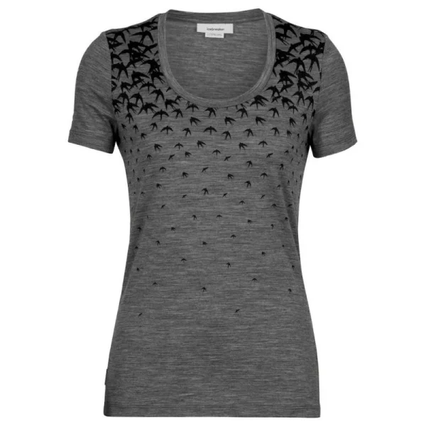 mode pas cher Acheter 🤩 Icebreaker Tech Lite II SS Scoop Tee Migration – T-shirt en laine mérinos femme ✨ 1