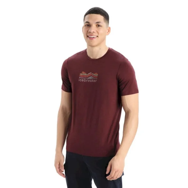 styles dernier cri Top 10 🛒 Icebreaker Tech Lite II SS Tee Mountain Geology – T-shirt en laine mérinos homme 🎉 1