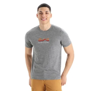 styles dernier cri Top 10 🛒 Icebreaker Tech Lite II SS Tee Mountain Geology – T-shirt en laine mérinos homme 🎉 21